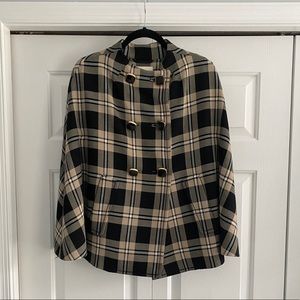Kate Spade Plaid Cape